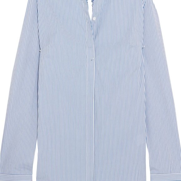 *SOLD* DION LEE Cutout striped cotton-blend poplin shirt - Picture 2 of 4